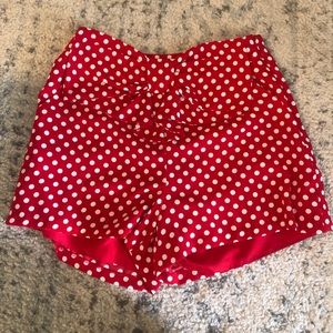 Lauren Conrad red polka dot Minnie Mouse shorts